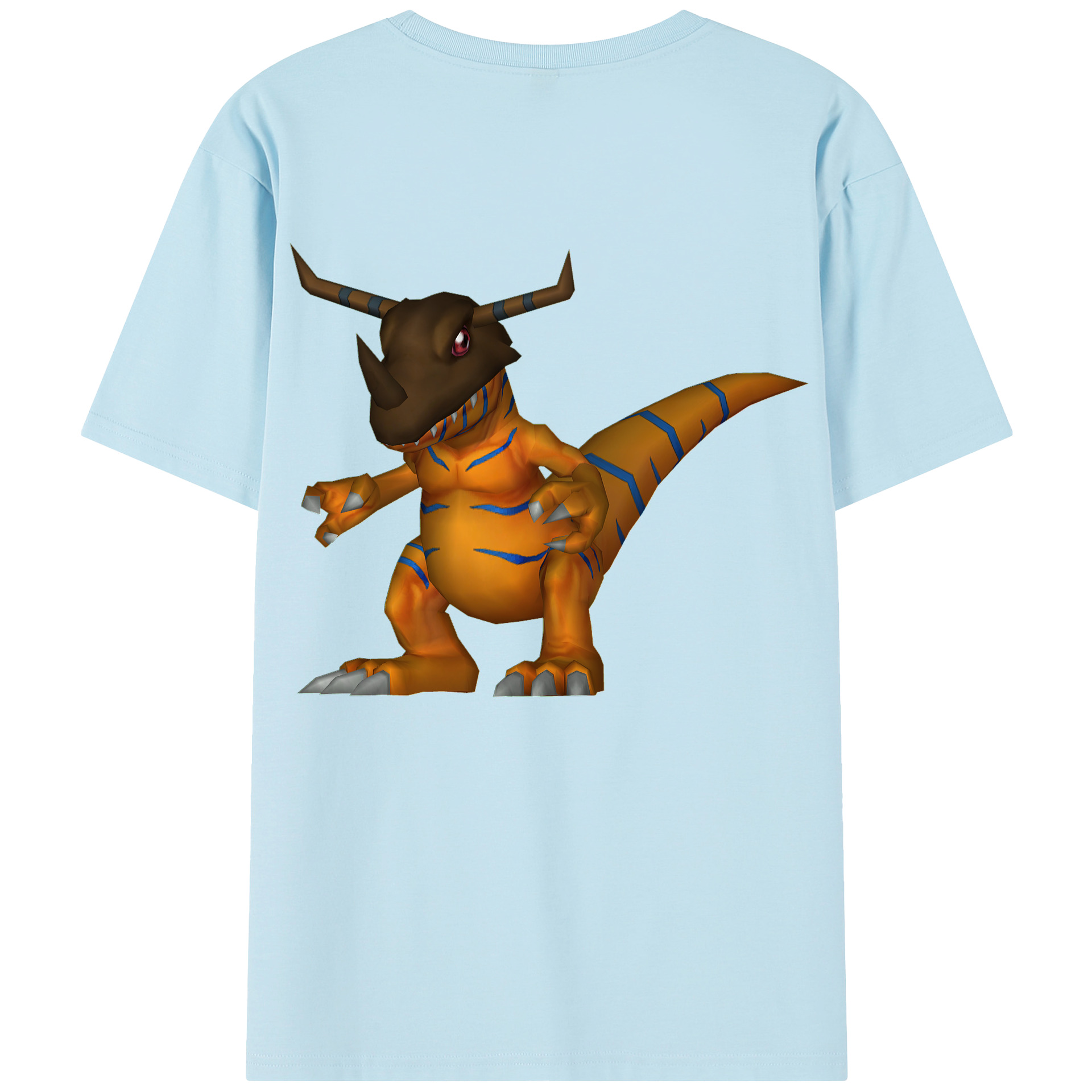 （画像用） Digimon デジタルモンスター/デジモン 綿100％半袖Tシャツ（背面プリント）